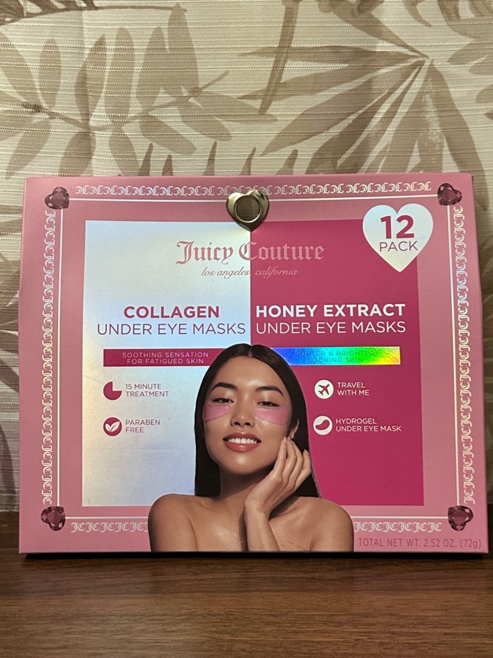 Juicy Couture Pink Collagen & Honey Extract Under Eye Mask Pack